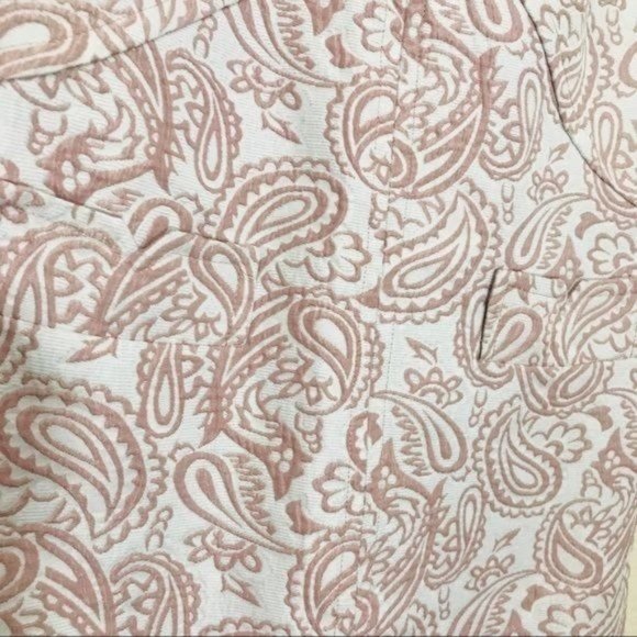 VICTORIA BECKHAM for Target Blush Paisley Floral Jacquard Shift Dress Si… - Picture 10 of 13